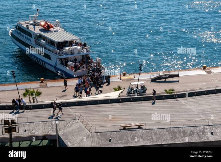 aliscafi che salpano dal porto di napoli
