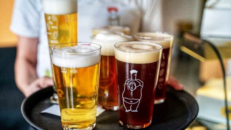birre artigianali servite in un ambiente vivace