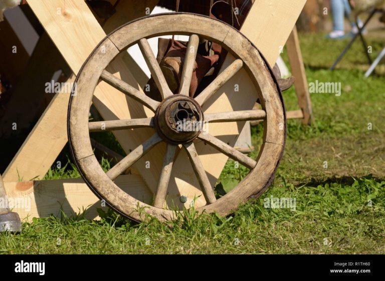 immagine di una ruota in legno
