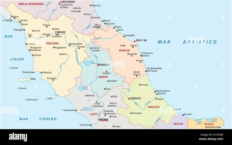 mappa stilizzata di alba adriatica