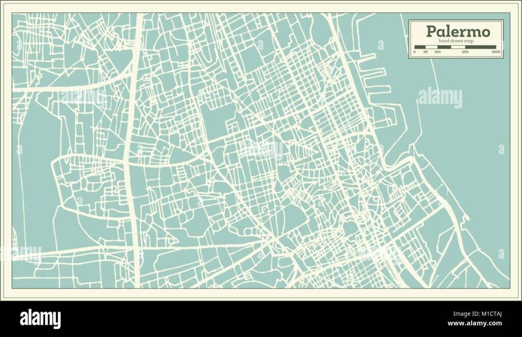 mappa stilizzata di villagrazia di carini