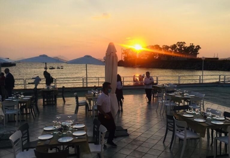 panorama di bagnoli con il ristorante