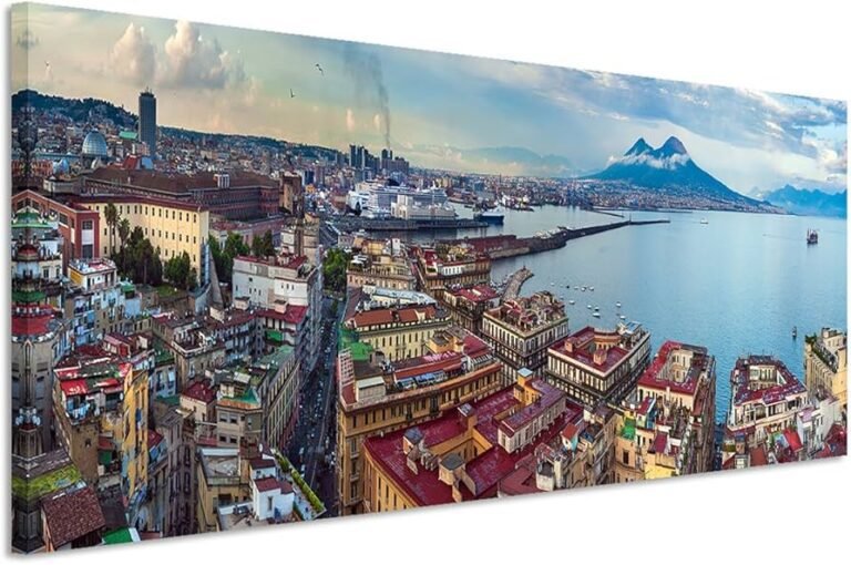 panorama di napoli con vesuvio sullo sfondo