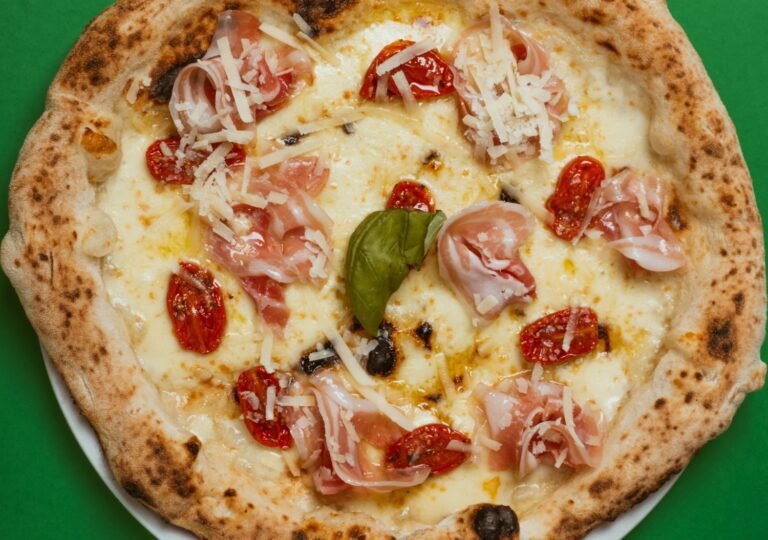 pizzeria con ingredienti freschi e biologici