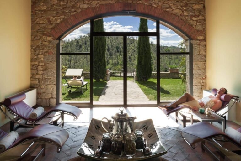 relax in una spa toscana con vista