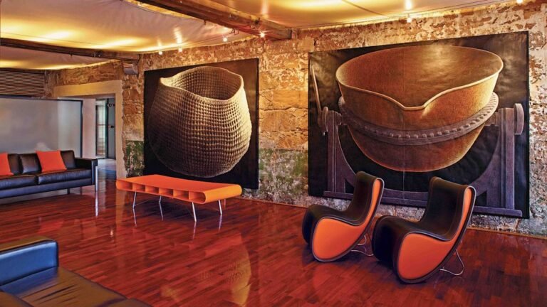 un accogliente bb con opere darte