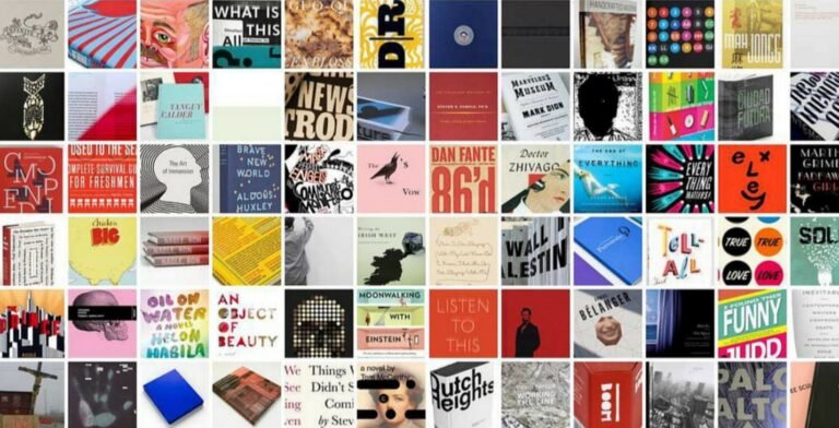 un collage di copertine dei suoi libri