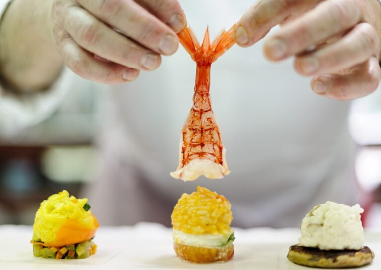 un piatto gourmet con ingredienti freschi 1