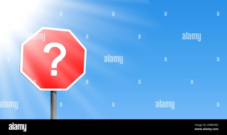 un segnale di stop con un punto interrogativo