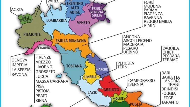 una mappa dellitalia con segnalazioni