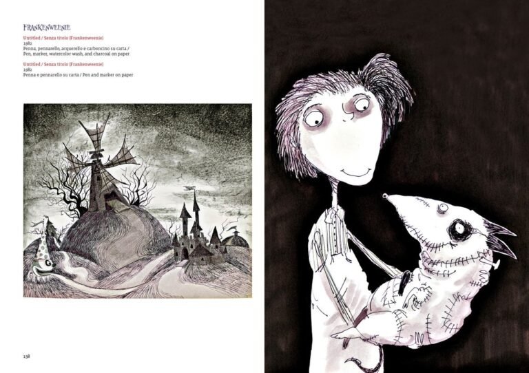 unillustrazione iconica di tim burton